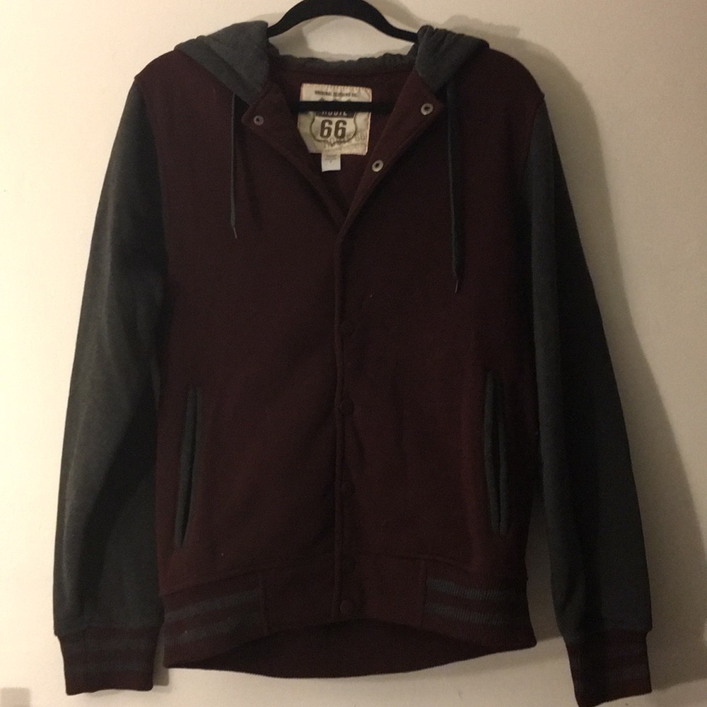 NWOT maroon and blue varsity style jackets - Picture 2 of 6